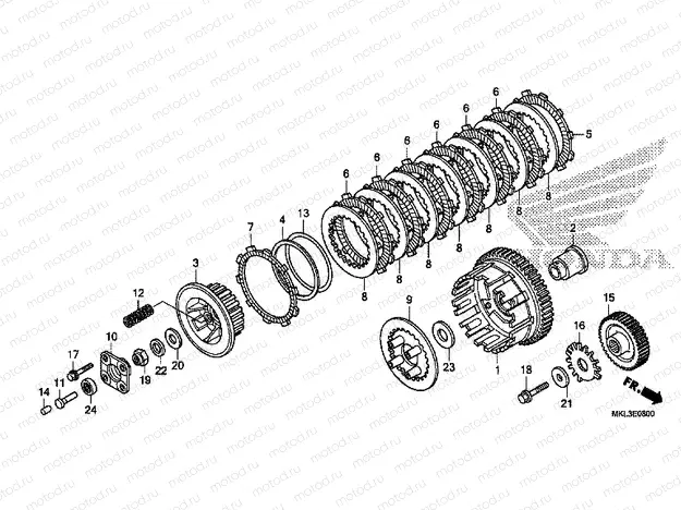E-8 CLUTCH (NC750XA)