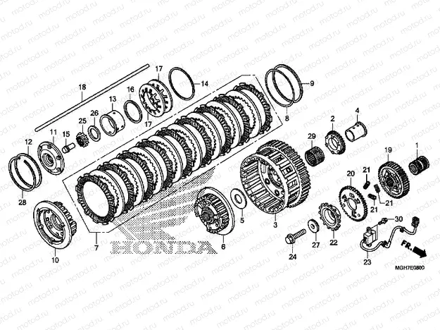 E-8 CLUTCH (VFR1200X / XA / XL)
