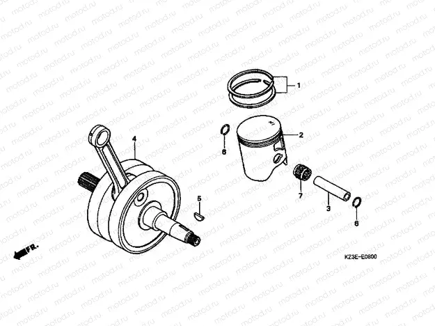 E-8 CRANKSHAFT