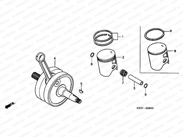 E-8 CRANKSHAFT