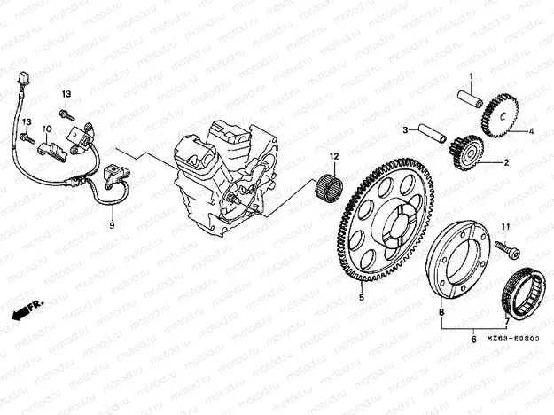 E-8 IGNITION DISTRIBUTOR GENERATOR