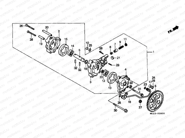E-8 OIL PUMP