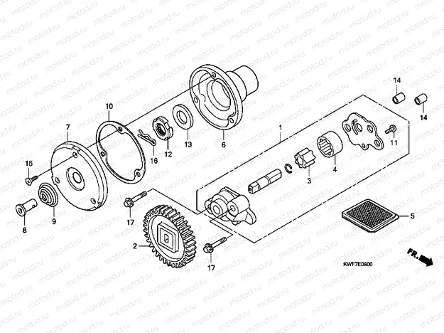 E-8 OIL PUMP