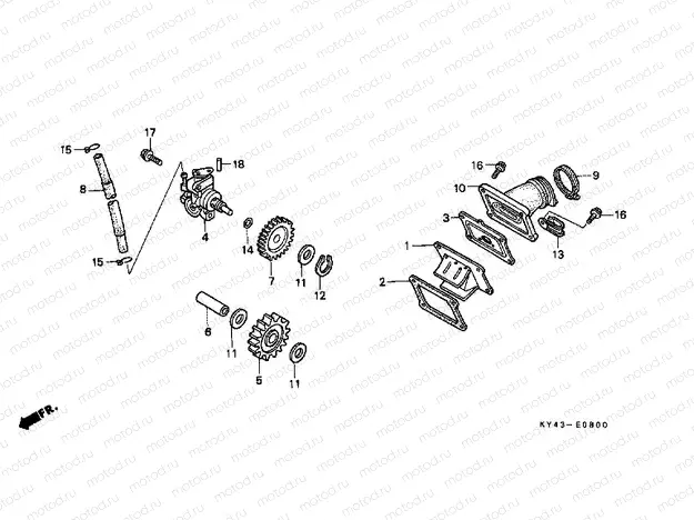 E-8 OIL PUMP