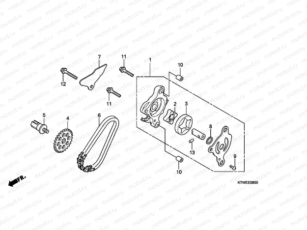 E-8 OIL PUMP