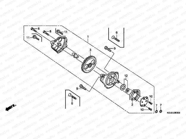 E-8 OIL PUMP