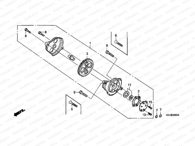 E-8 OIL PUMP