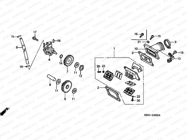 E-8 OIL PUMP / DISC SPRING VALVE