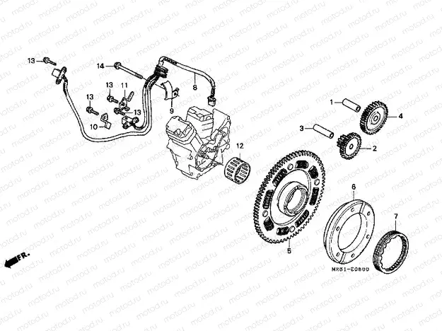 E-8 PULSE GENERATOR/ STARTING CLUTCH