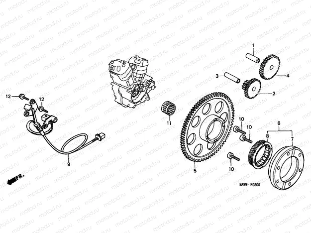 E-8 PULSE GENERATOR/ STARTING CLUTCH