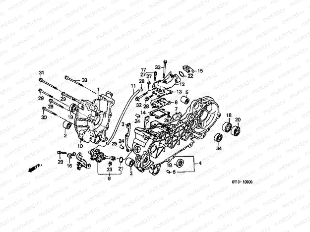E-9 CRANKSHAFT / OIL PUMP