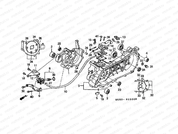 E-9 CRANKSHAFT / OIL PUMP