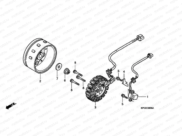 E-9 GENERATOR (XL125V1 / 2/3/4/5/6)