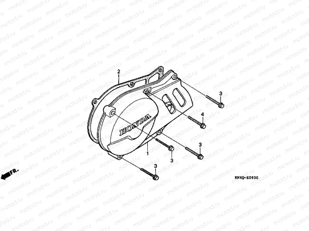 E-9 LEFT CRANKSHAFT COVER