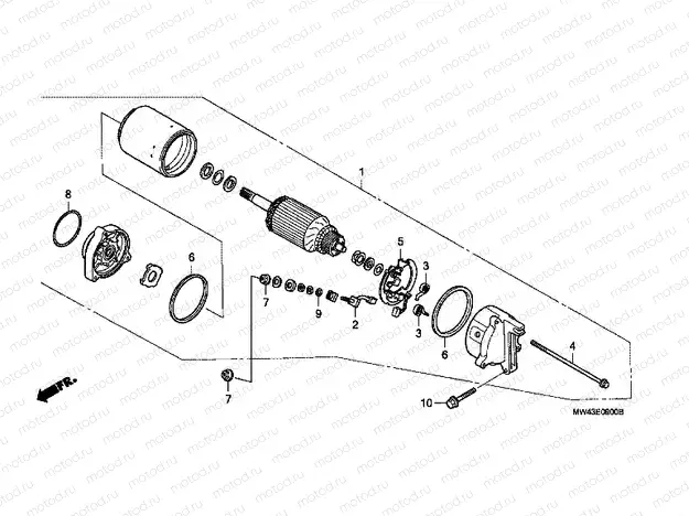 E-9 STARTER ENGINE