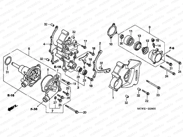 E-9 WATER PUMP