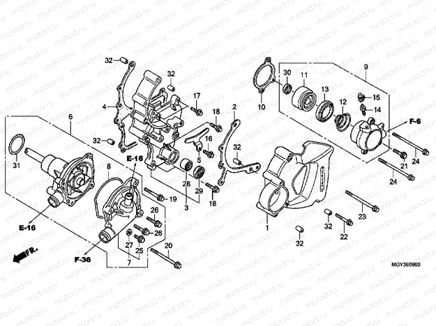E-9 WATER PUMP
