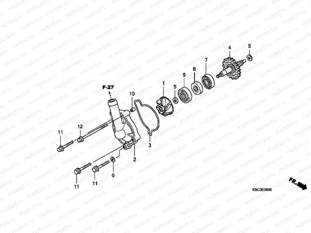 E-9 WATER PUMP