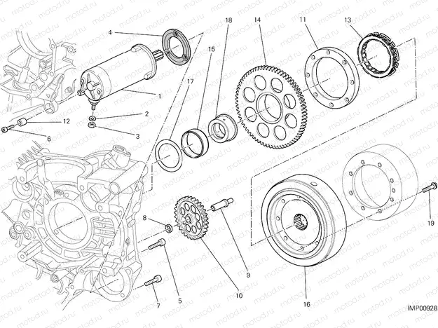 ELECTRIC STARTING AND IGNITION [MOD:M 1200]