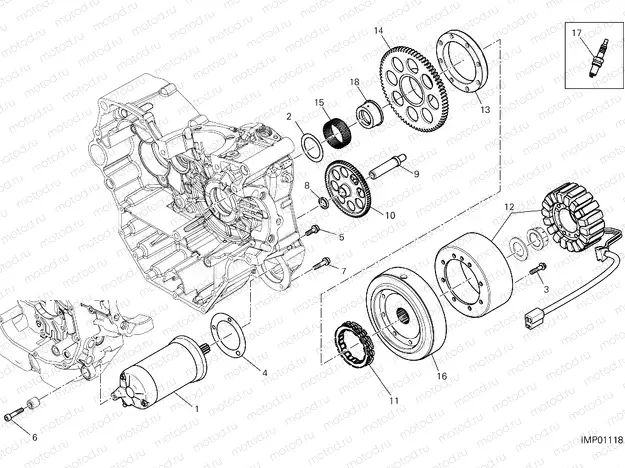ELECTRIC STARTING AND IGNITION [MOD:SCR11DRK]