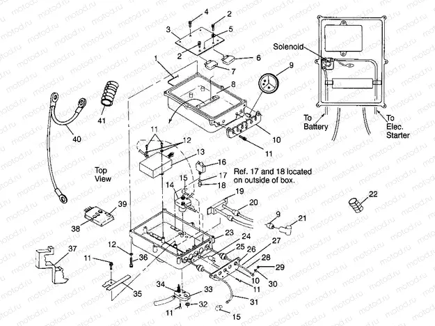 ELECTRICAL BOX SL 700 B974071 | ELECTRICAL BOX SL 700 B974071, Intl. SL 700 I974071, SL 700 Deluxe B974072 (4940874087B013)