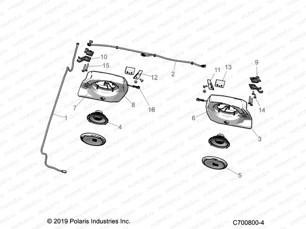 ELECTRICAL | ELECTRICAL, AUDIO, REAR SPEAKER - G22GMK99AR/BR (C700800-4)
