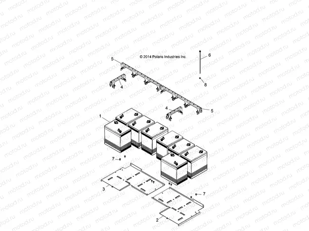 ELECTRICAL | ELECTRICAL, BATTERIES AND MOUNTING - L15U2NAEMA/EFA/FLA (49GEMBATTERY15EM)
