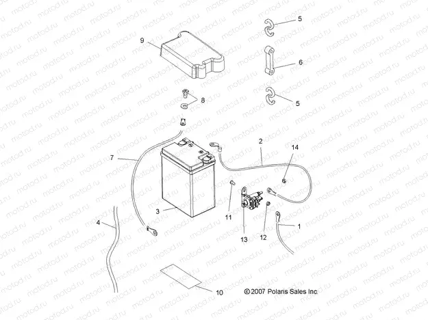 ELECTRICAL | ELECTRICAL, BATTERY - A08CL50AA (49ATVBATTERY086X6)