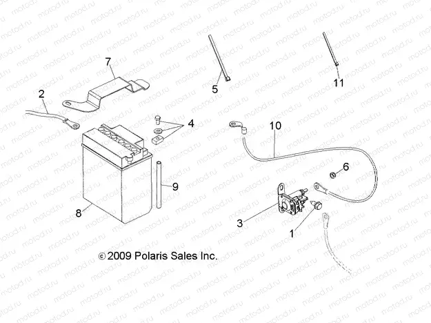 ELECTRICAL | ELECTRICAL, BATTERY - A10EA32FA (49ATVBATTERY10TBLZR)