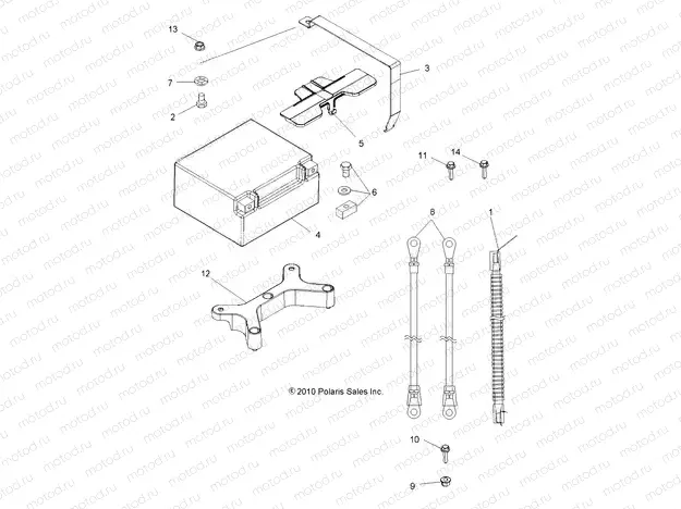 ELECTRICAL | ELECTRICAL, BATTERY - A11DX85FF (49ATVBATTERY1SPTRGEPS850)