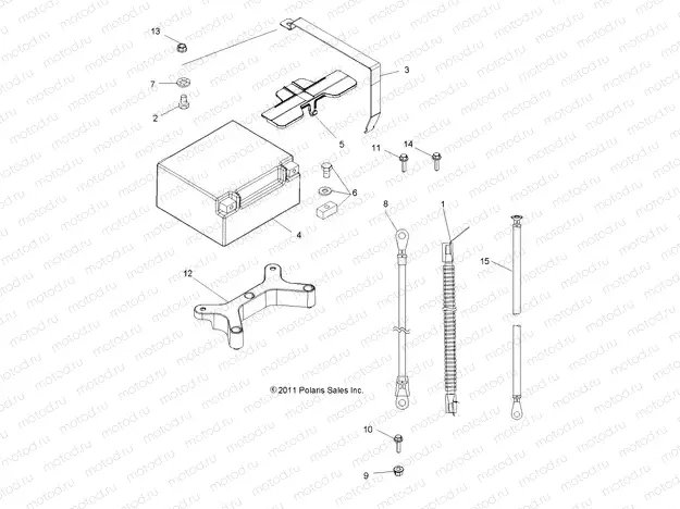 ELECTRICAL | ELECTRICAL, BATTERY - A13DN8EFW (49ATVBATTERY12SPTRGEPS850)