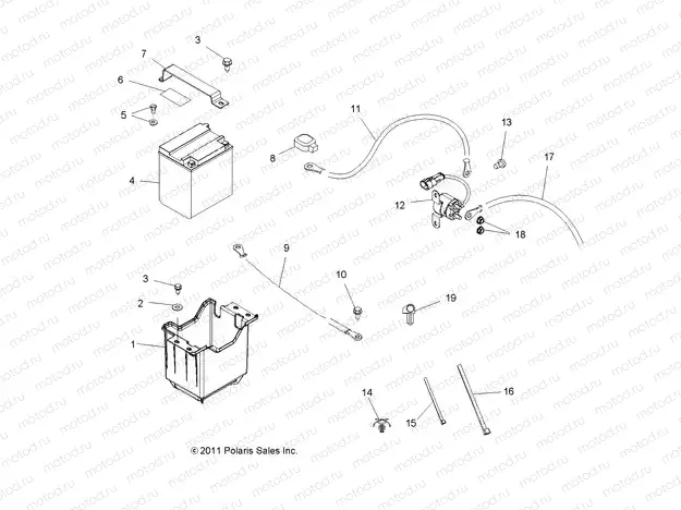 ELECTRICAL | ELECTRICAL, BATTERY - A15S6A76FA (49ATVBATTERY126X6)