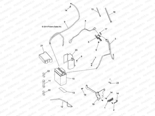 ELECTRICAL | ELECTRICAL, BATTERY - A15SDA57FH (49ATVBATTERY15TRGEU)