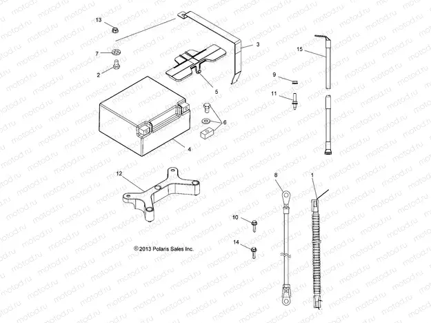 ELECTRICAL | ELECTRICAL, BATTERY - A15SXE85FI (49ATVBATTERY14SP850F)