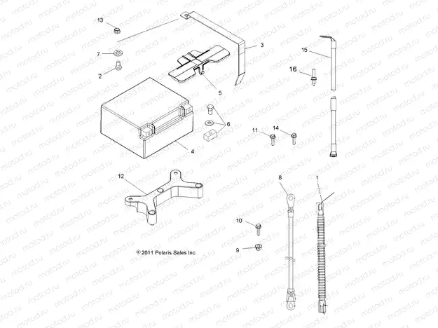 ELECTRICAL | ELECTRICAL, BATTERY - A15SXE95AC/AK/AW/L95AM (49ATVBATTERY14SPXP850)