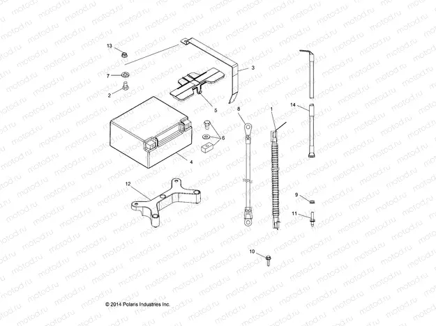 ELECTRICAL | ELECTRICAL, BATTERY - A16SYS95CK (49ATVBATTERY15TR1000)