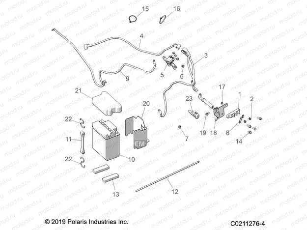 ELECTRICAL | ELECTRICAL, BATTERY - A20SEA50A1/A5/CA1/CA5 (C0211276-4)