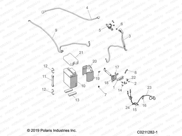 ELECTRICAL | ELECTRICAL, BATTERY - A20SEE57A1/A4/A7/A9/B1/B4/B7/B9 (C0211282-1)