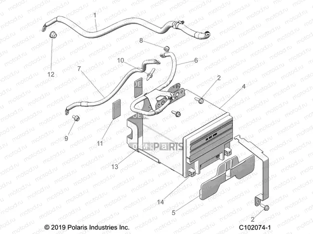 ELECTRICAL | ELECTRICAL, BATTERY - A20SGE95AK (C102074-1)