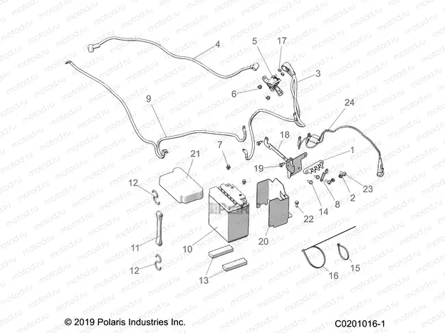 ELECTRICAL | ELECTRICAL, BATTERY - A20SJS57CH (C0201016-1)