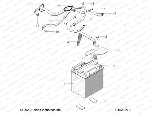 ELECTRICAL | ELECTRICAL, BATTERY - A20SLZ95AE (C102339-1)