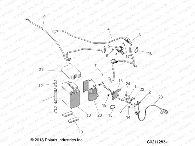 ELECTRICAL | ELECTRICAL, BATTERY - A20SWE57A1/3A1 (C0211283-1)