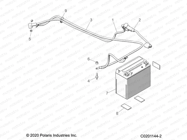 ELECTRICAL | ELECTRICAL, BATTERY - A21SEE57K2 (C0201144-2)