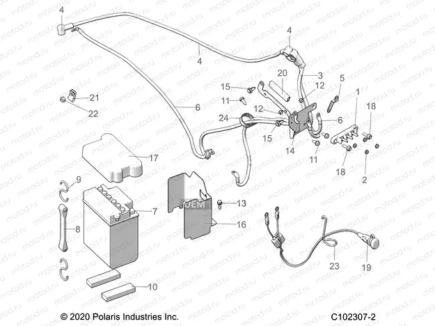 ELECTRICAL | ELECTRICAL, BATTERY - A22SJE57AX/BX (C102307-2)