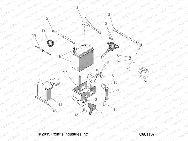 ELECTRICAL | ELECTRICAL, BATTERY BOX  ASM. - S21CEF5BSL (C601137)
