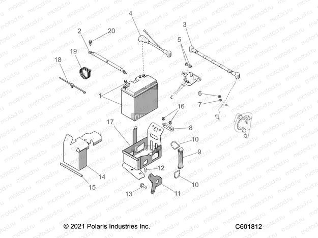 ELECTRICAL | ELECTRICAL, BATTERY BOX  ASM. - S22CEE5TSL (C601812)
