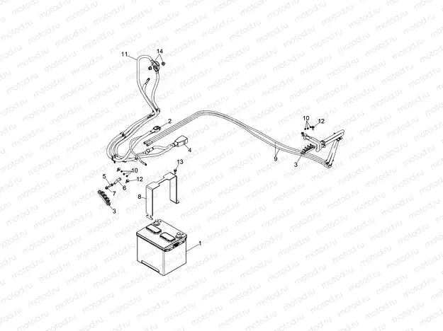 ELECTRICAL | ELECTRICAL, BATTERY - D16B3PD1AJ/B4 (49BOBCATBATTERY151DH)