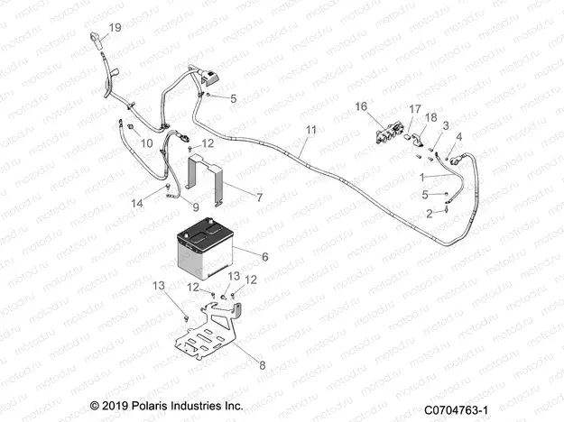 ELECTRICAL | ELECTRICAL, BATTERY - D20BEPD4B4 (C0704763-1)