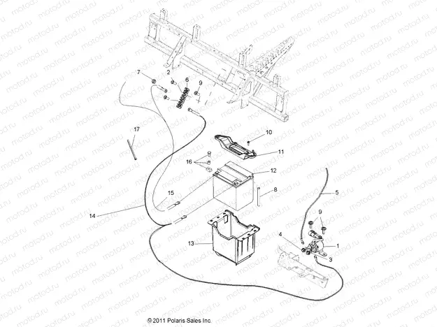 ELECTRICAL | ELECTRICAL, BATTERY - R13RH50AG/AH/AM/AR (49RGRBATTERY12500)