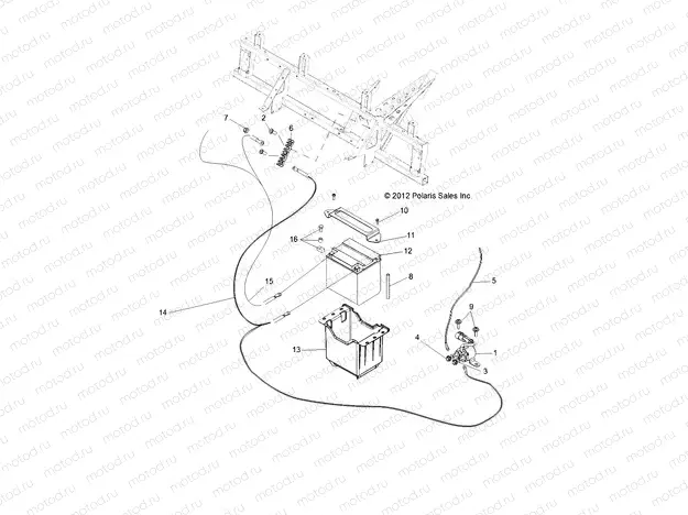 ELECTRICAL | ELECTRICAL, BATTERY - R13RH76AG/AH/AN (49RGRBATTERY13800MID)
